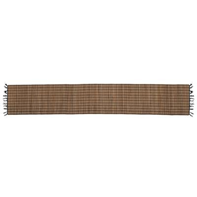 Runner  Naturel Rattan Beyaz Dikişli