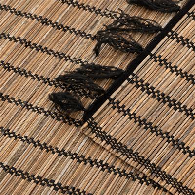 Runner  Naturel Rattan Siyah Dikişli