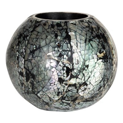 Sedefli Top TeaLight Mumluk Deniz Kabuğu Kaplama Ç.8