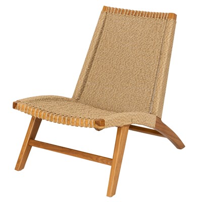 Sentetik Rattan İp Oturumlu Lounge Sandalye