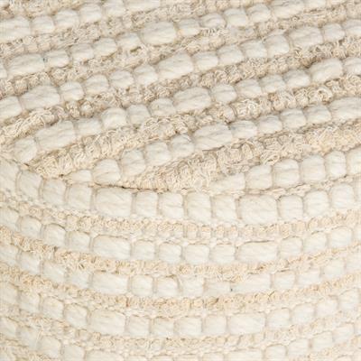 El Dokuması Pamuk ve Yün Karışımlı Tabure Ç.40 cm 