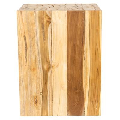 Yan Sehpa Küp Form Drift Teak