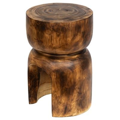 Tabure / Yan Sehpa Teak Naturel Kızıl  30 cm x 30 cm x 45 cm