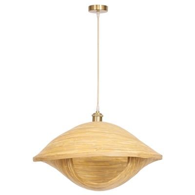 Doğal Bambu Ecliptic Form Sarkıt Aydınlatma 50 cm