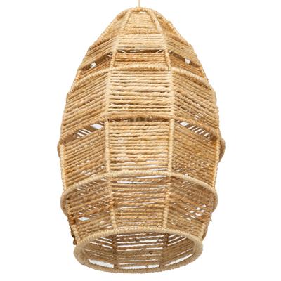 Jüt Halat El Yapımı Sarkıt Aydınlatma Fildişi / Naturel