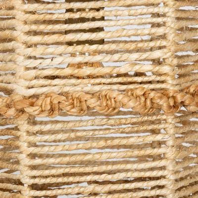 Jüt Halat El Yapımı Sarkıt Aydınlatma Fildişi / Naturel