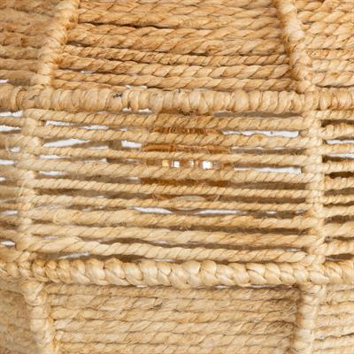 Jüt Halat El Yapımı Sarkıt Aydınlatma Fildişi / Naturel