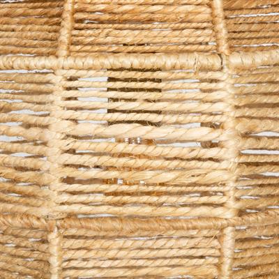 Jüt Halat El Yapımı Sarkıt Aydınlatma Fildişi / Naturel