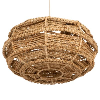 Jüt Halat El Yapımı Sarkıt Aydınlatma Fildişi / Naturel