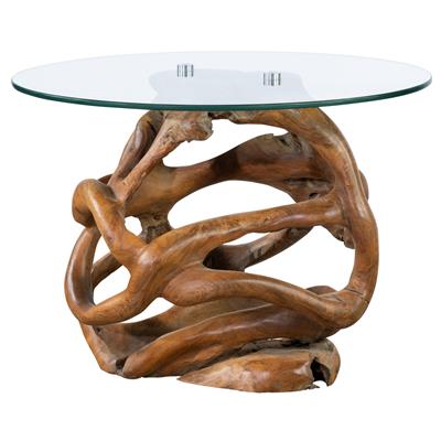 Yan Sehpa Teak Kök 50cm H