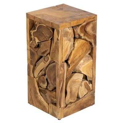 Yan Sehpa Teak Rustic  30 cm x 30 cm x 60 cm