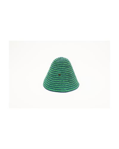 Raffia Bucket Hat Green
