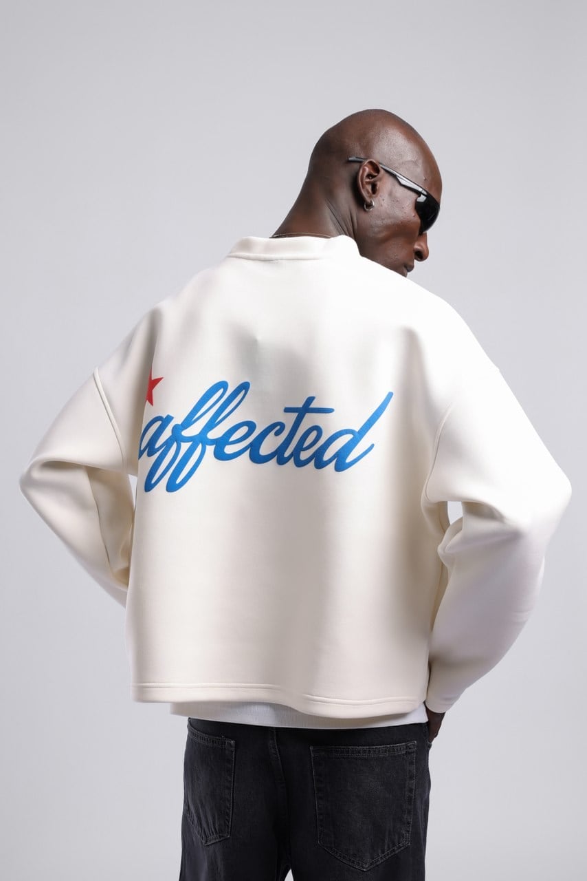 Affected Kabartma Baskılı Ecru