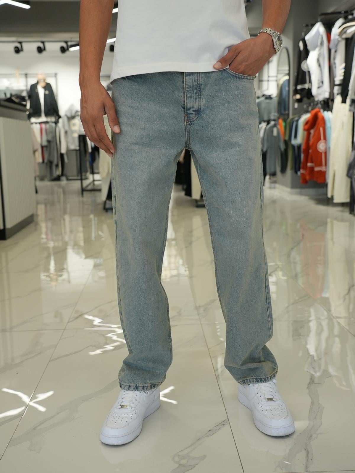 Baggy Kalıp Pantolon Açık Mavi