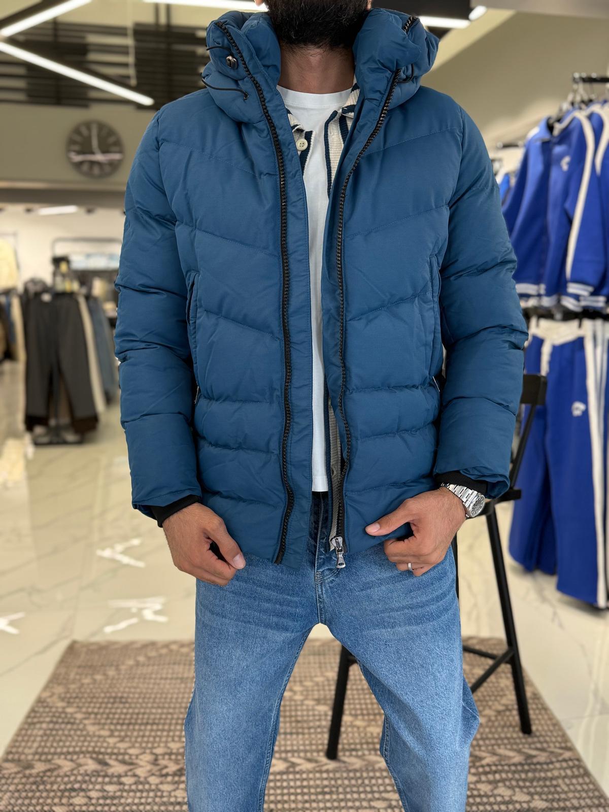 Basic Kalın Mont Mavi