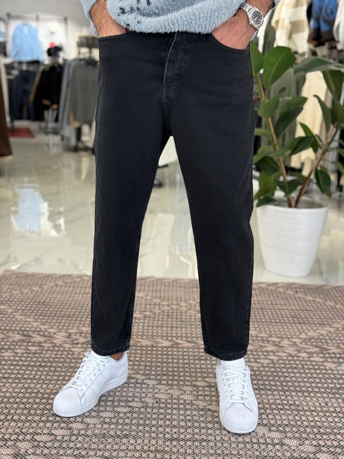 Boyfriend Jean Pantolon Siyah