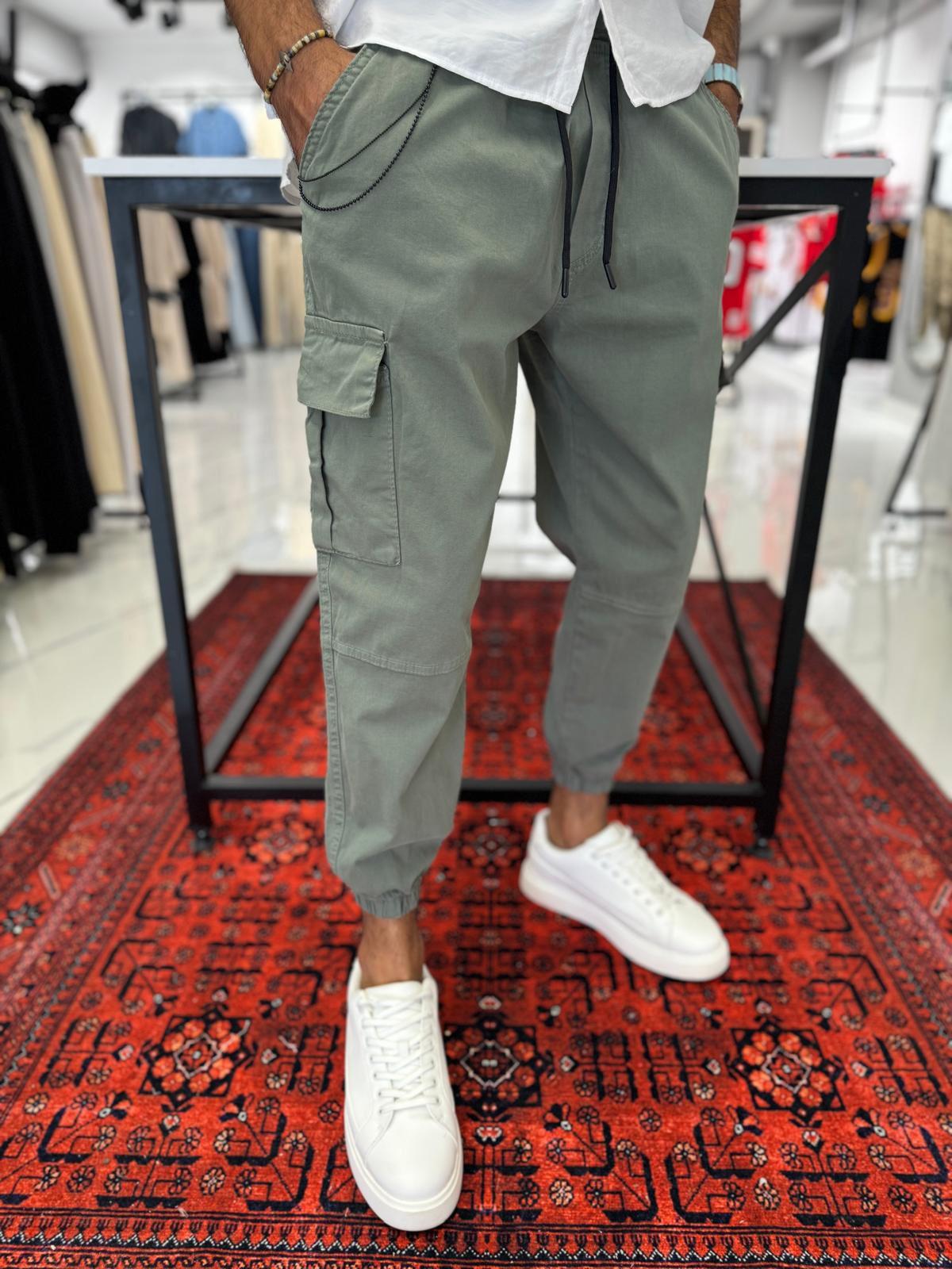 Paça Lastik Jogger Füme