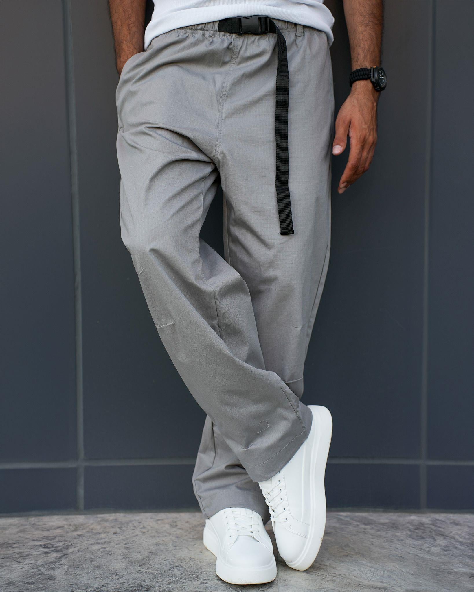 Special Premium Kargo Cep Detaylı Pantolon Gri