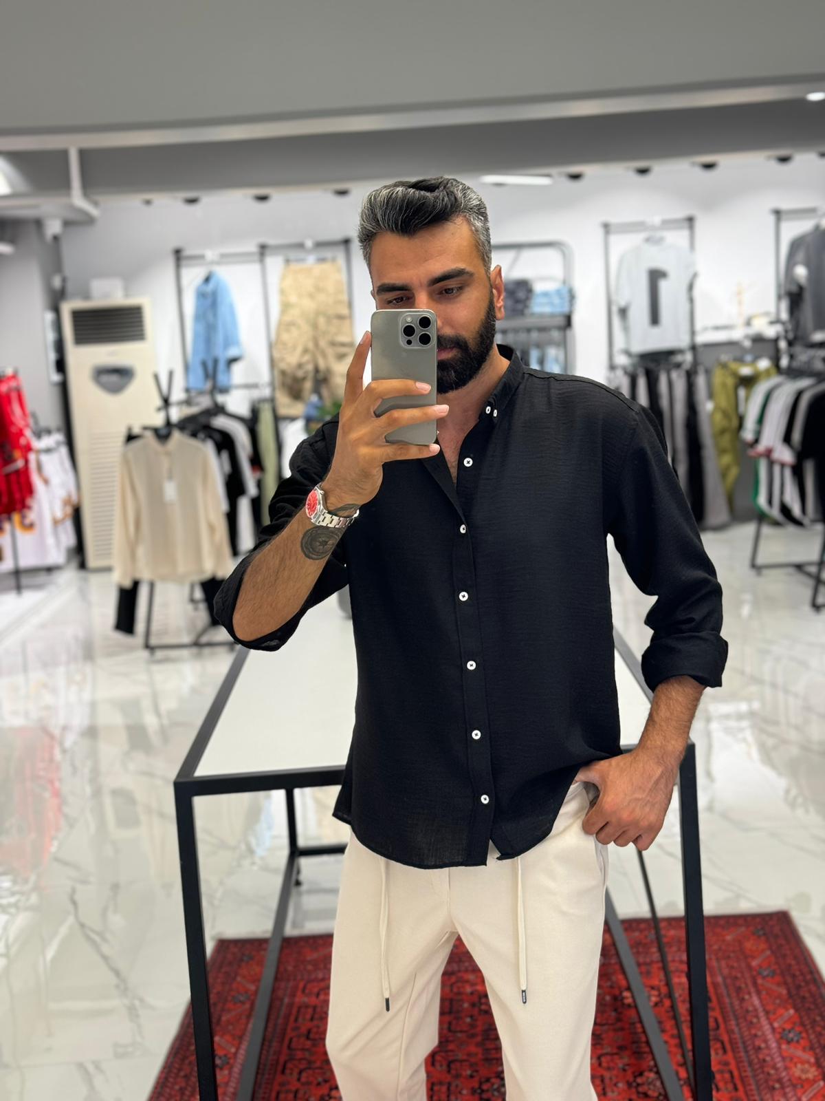Tiril Tiril Oversize Gömlek Siyah