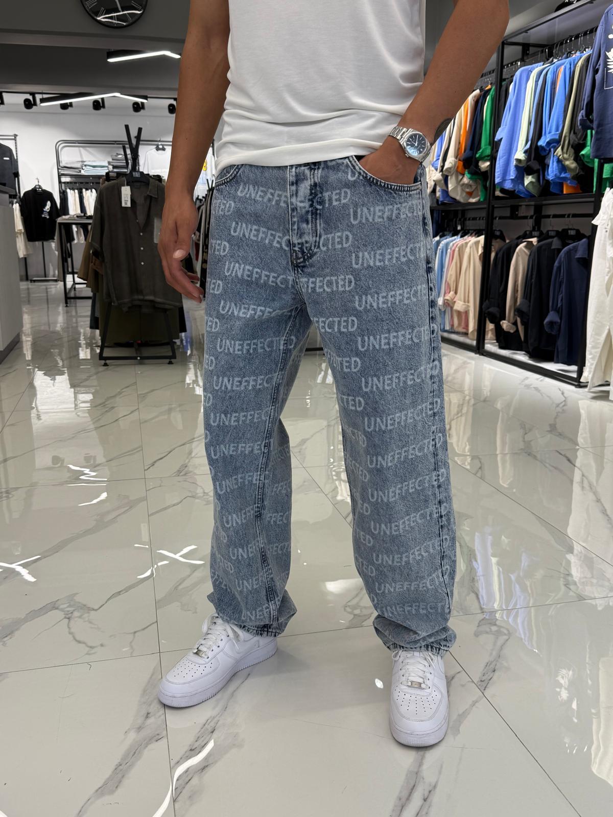 Uneffected Baskılı Baggy Kalıp Pantolon
