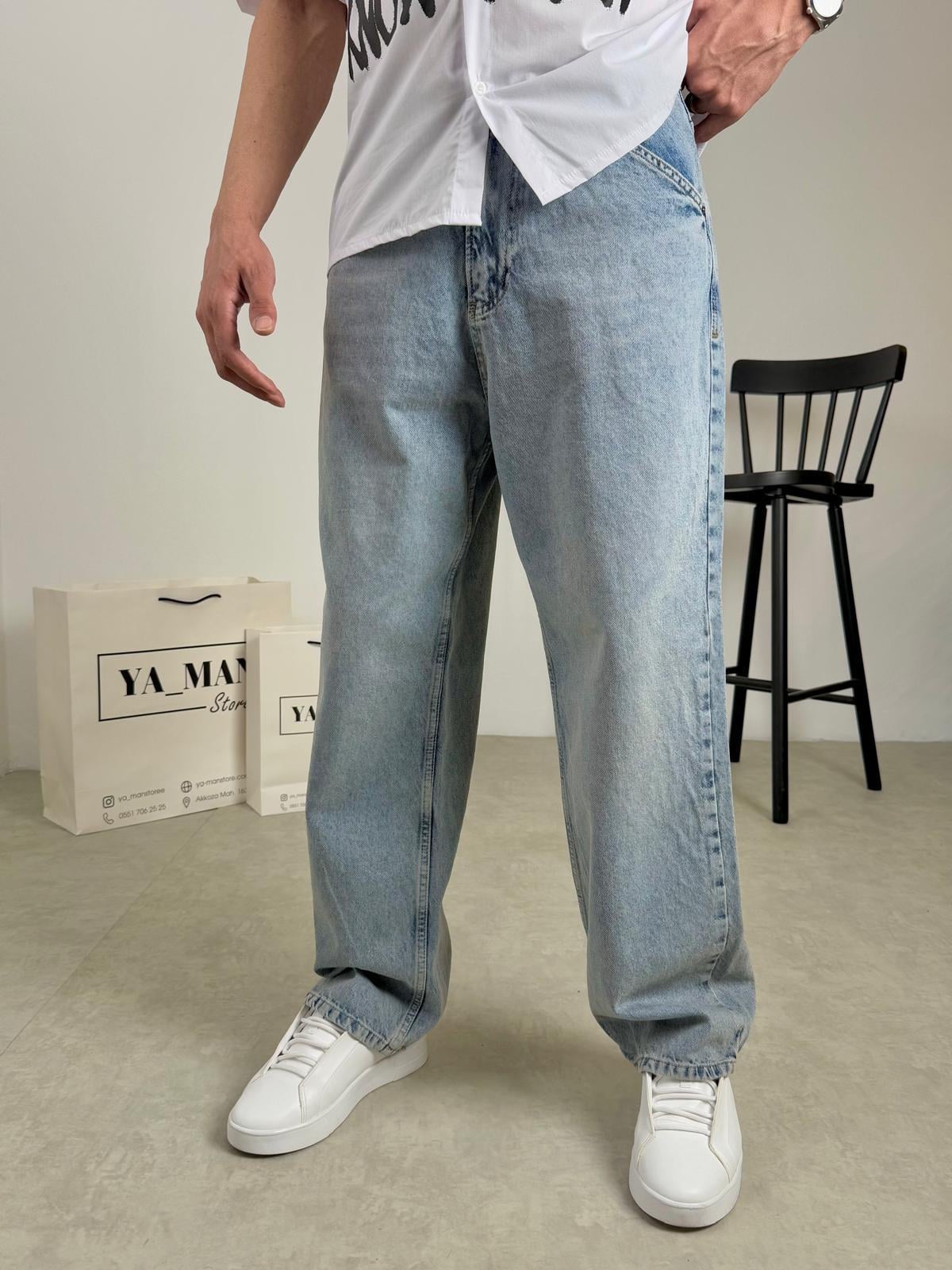 Baggy Kalıp Jean Pantolon