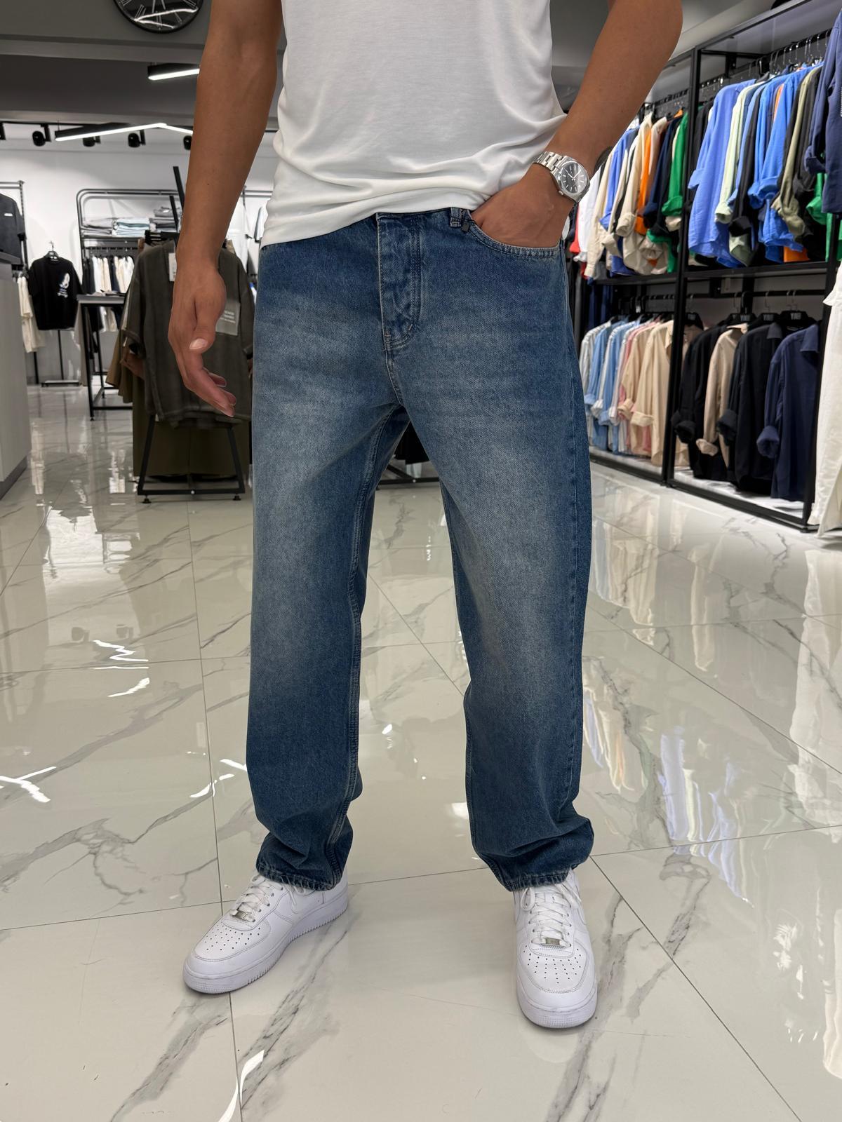 Baggy Kalıp Pantolon Mavi