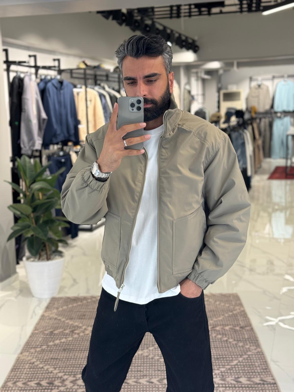 Basic Şişme Mont Haki
