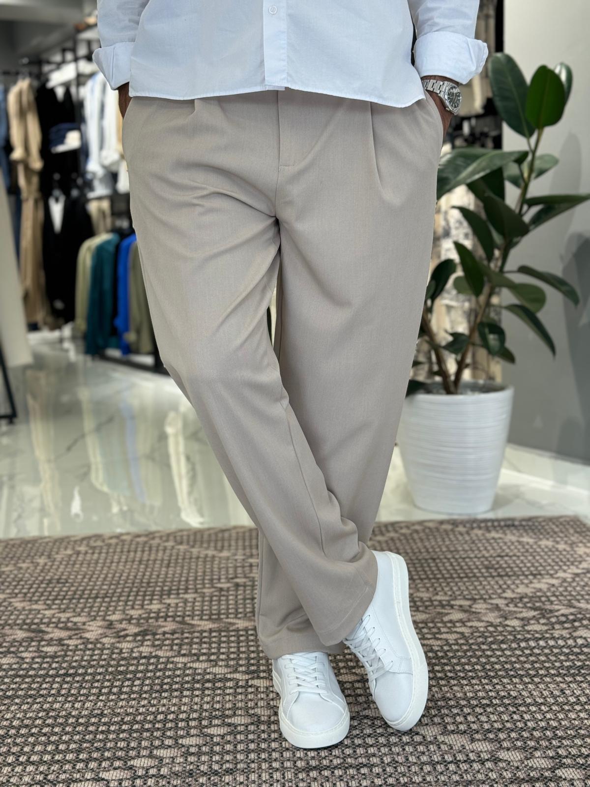 Bel Kemerli Ayarlanabilir Baggy Pantolon Gri