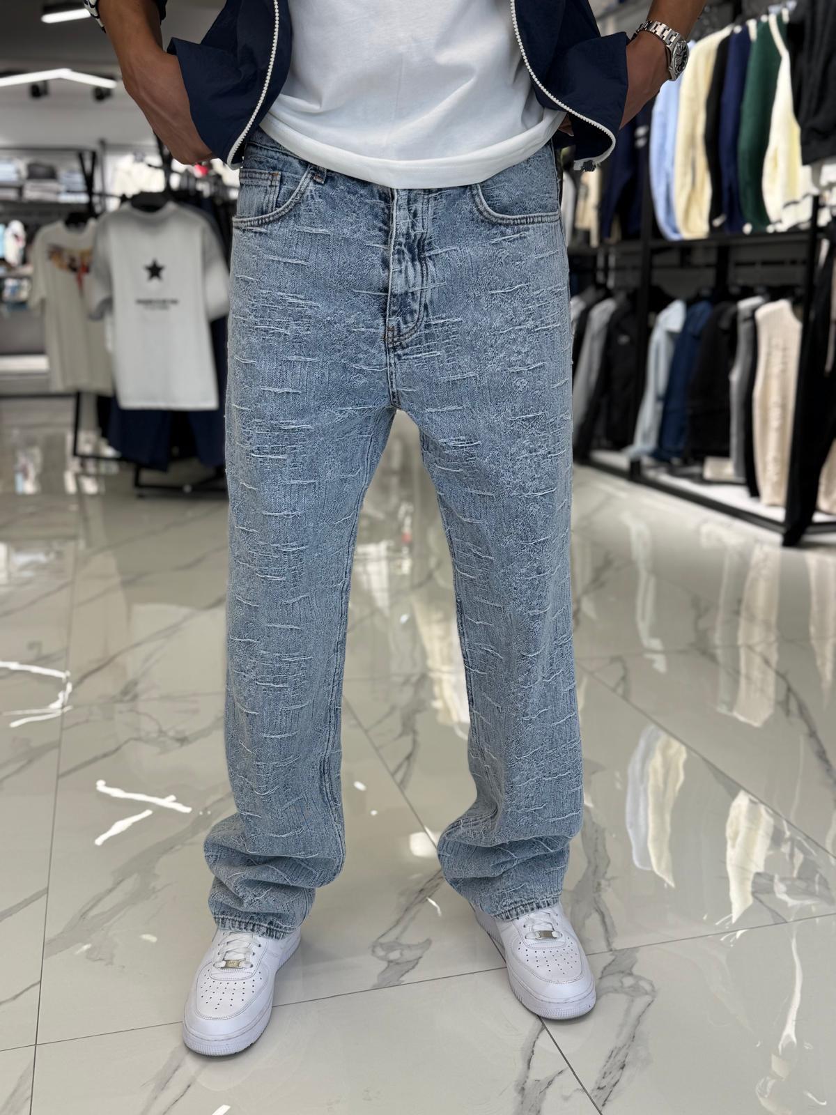 Desenli Baggy Kalıp Pantolon 