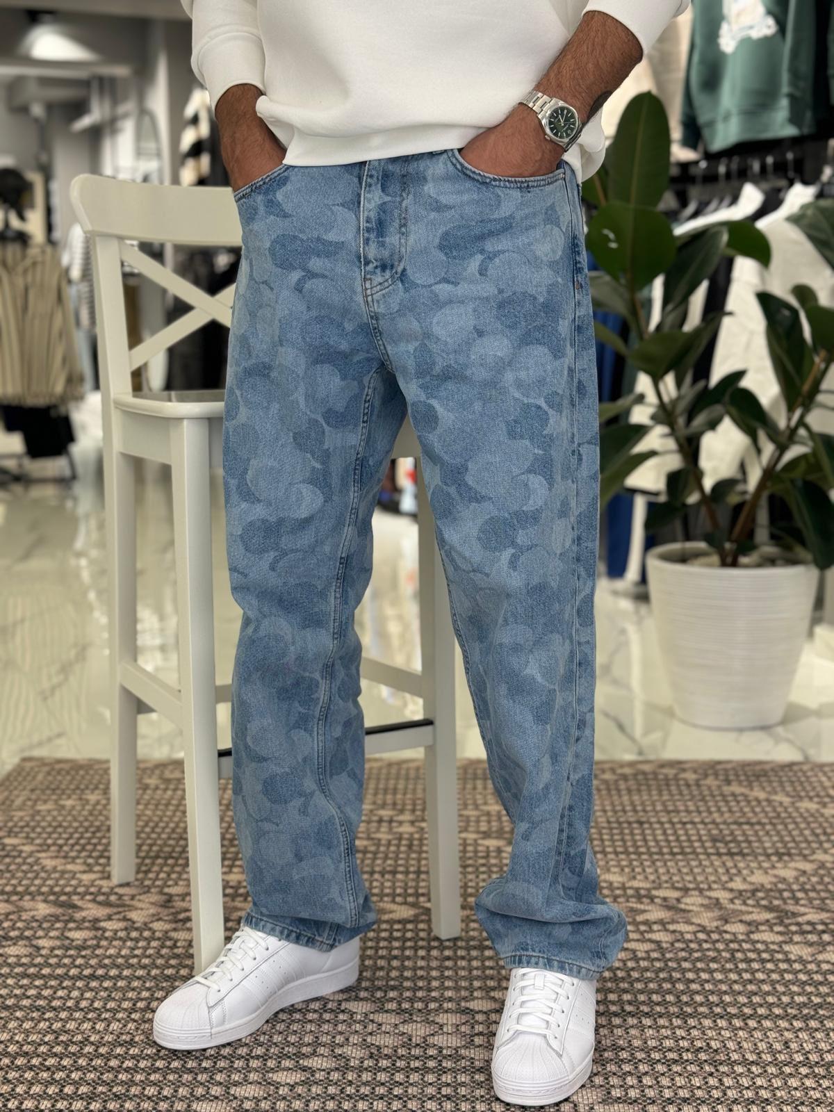Desenli Baggy Pantolon
