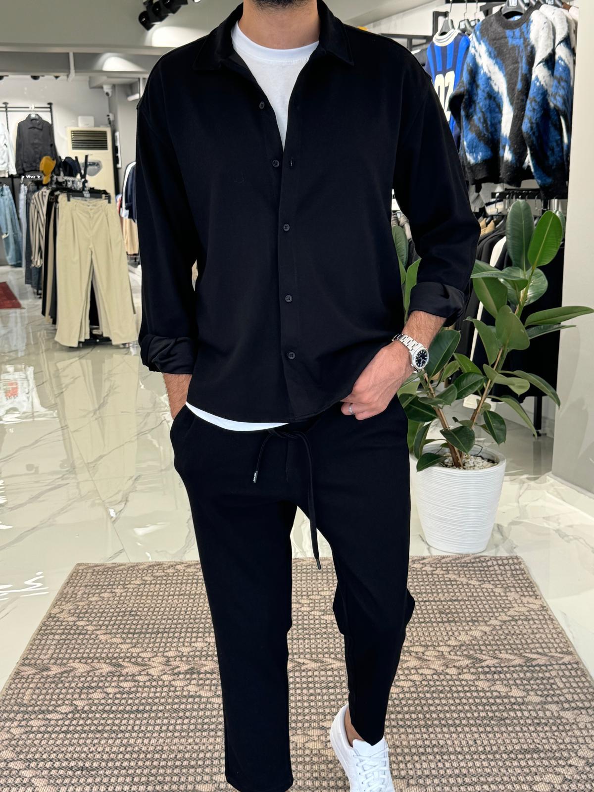 Gabardin Kumaş Takım Siyah