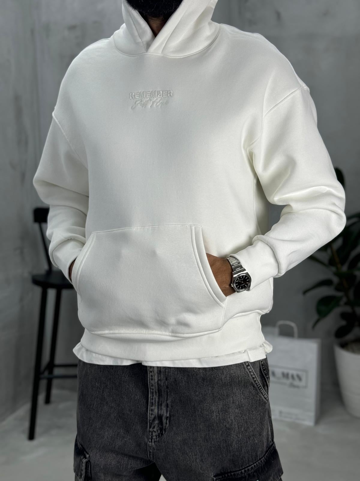 Just Hope Baskılı Sweatshirt Beyaz