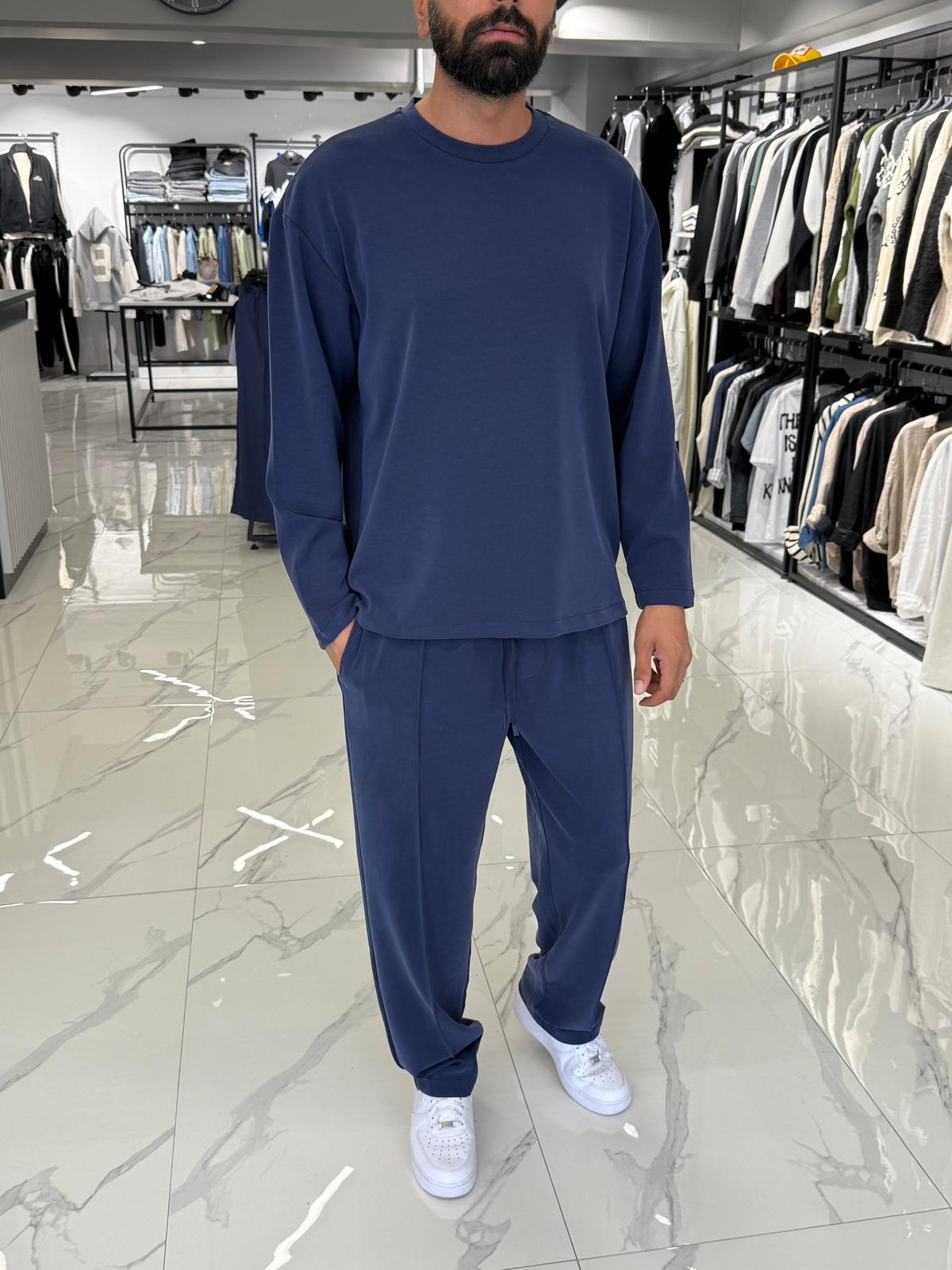 Oysho Kumaş Basic Takım Lacivert