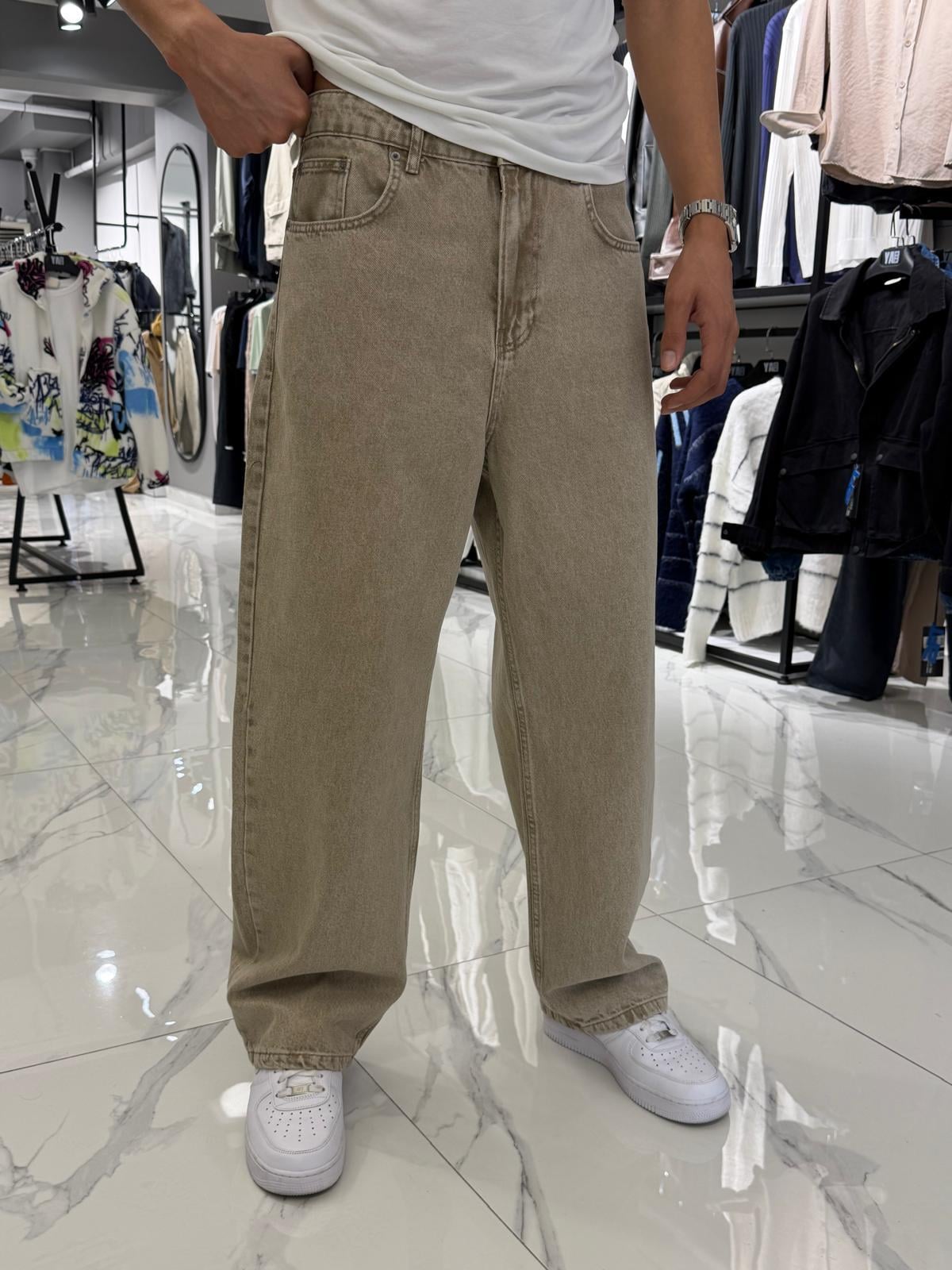 Premium Baggy Kalıp Pantolon Bej