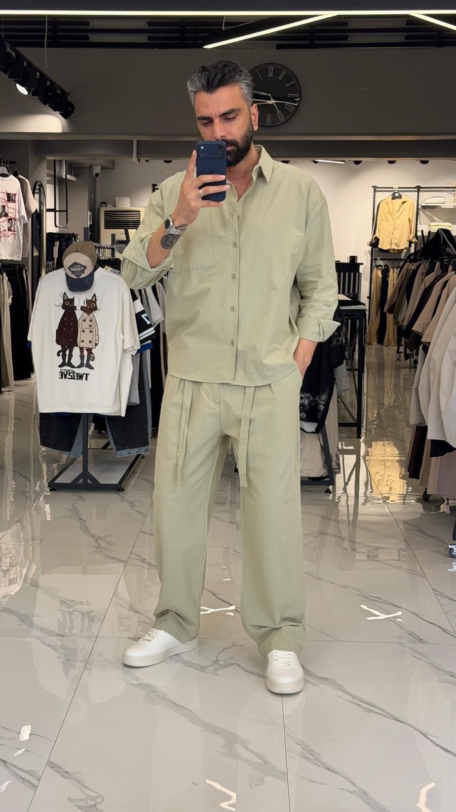 Premium Oversize Takım Haki