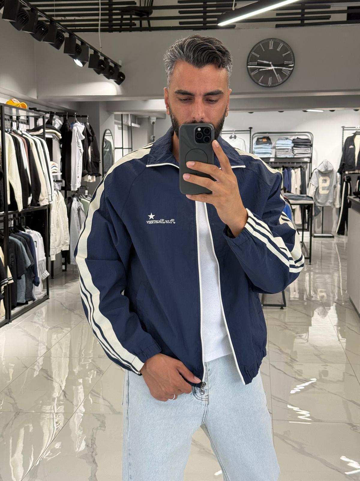 Premium Paraşüt Kumaş Ceket Lacivert