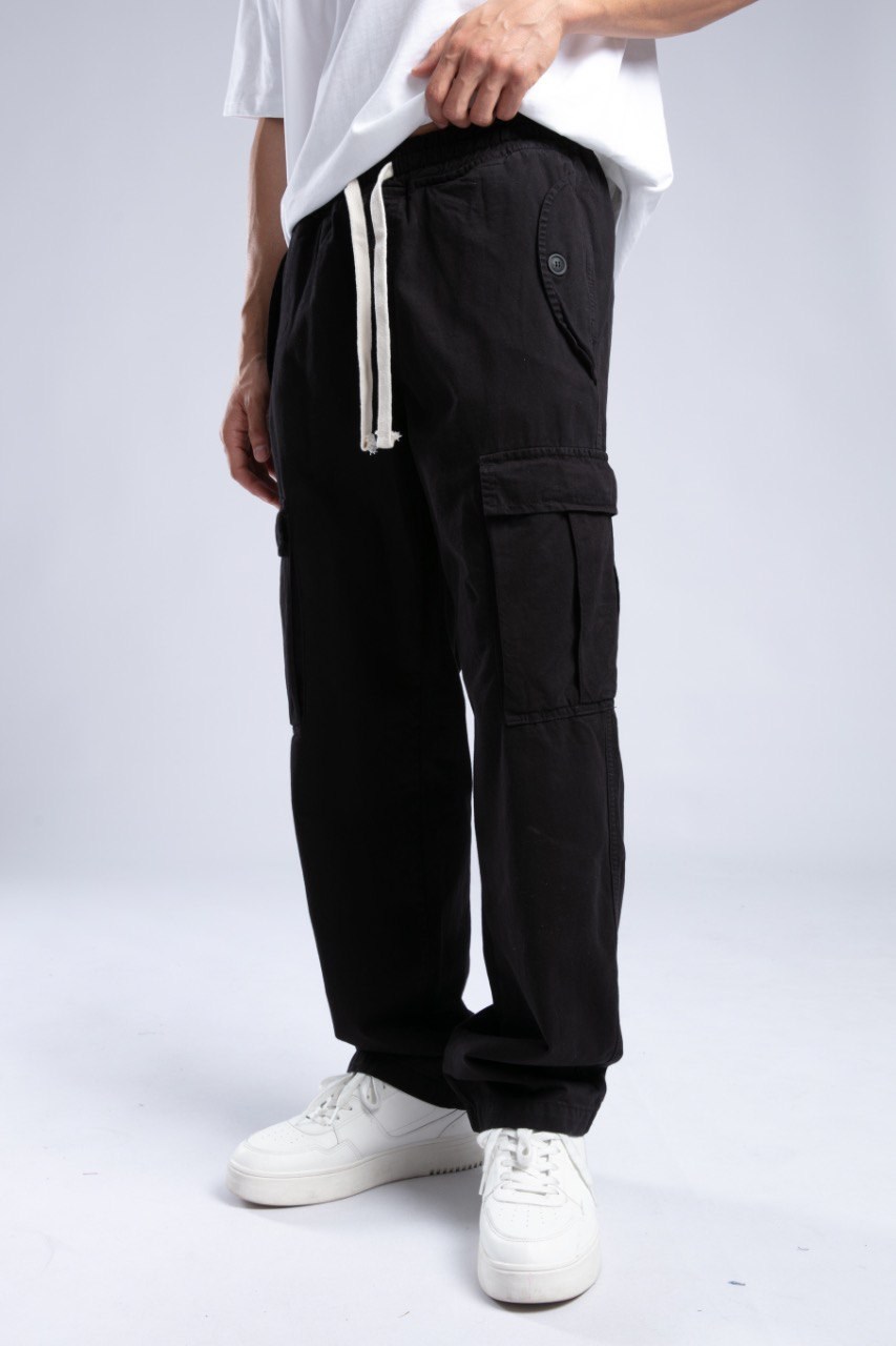 Utility Kargo Pantolon Siyah