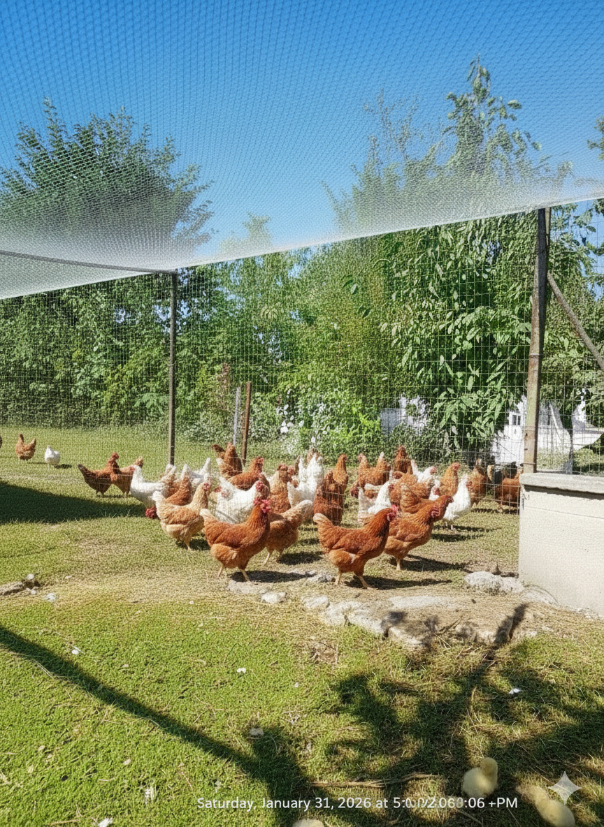  Kuş Engelleme Filesi - 2cm Gözenekli - Beyaz 