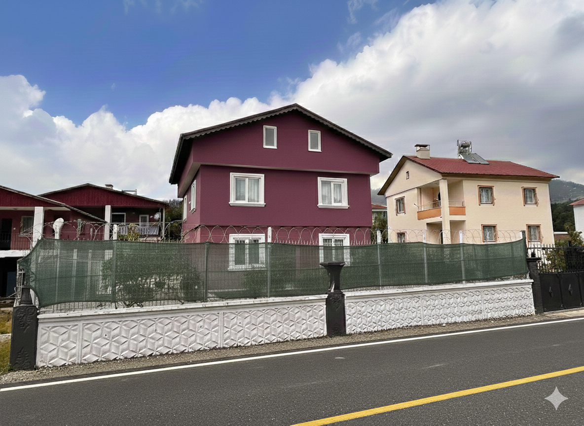 Bahçe Çit Filesi - 55lik - Yeşil - Düz Kenar 