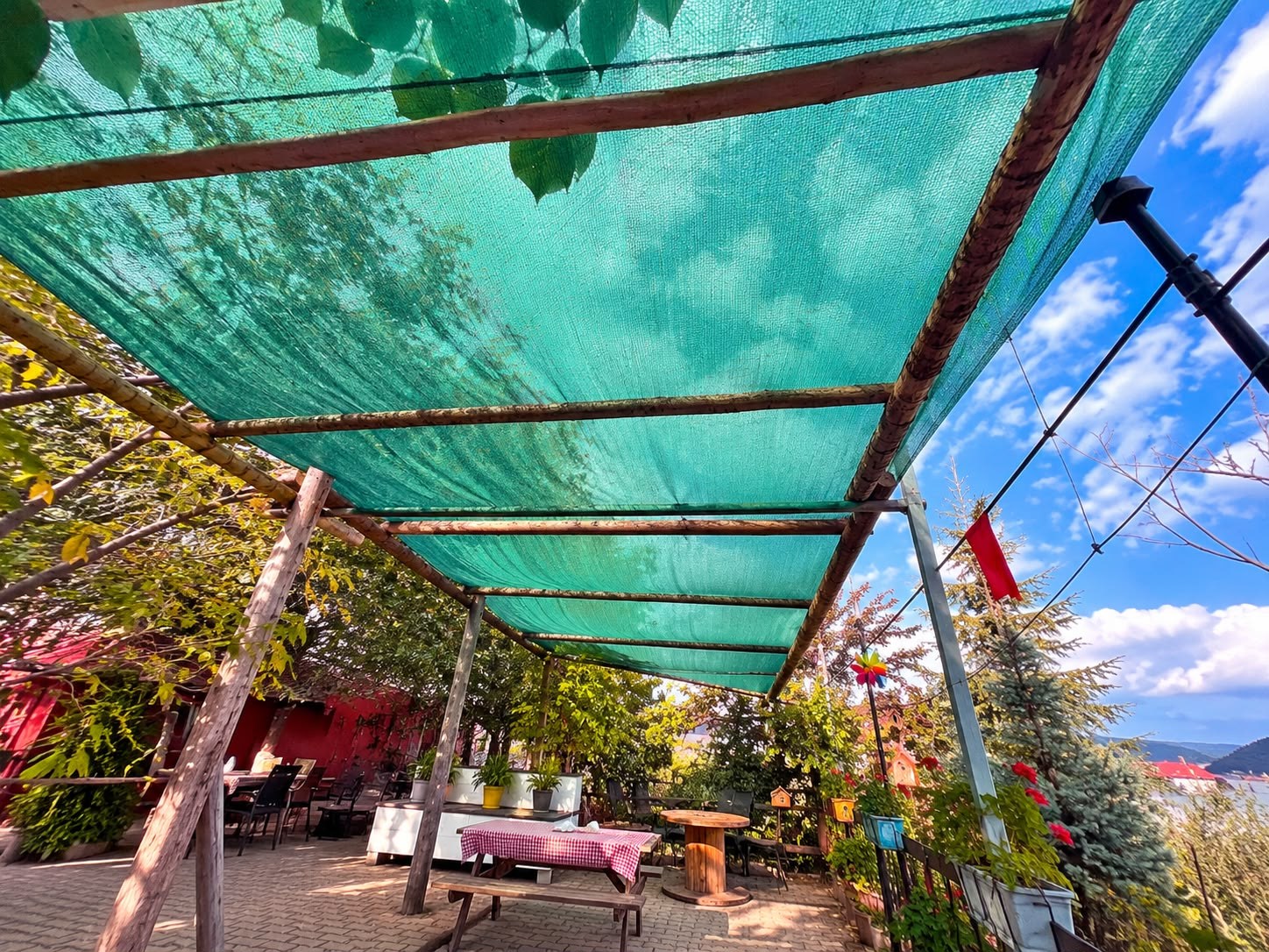 Gölgeleme Filesi - Bahçe Çit Brandası - 75lik - Yeşil Renk - Düz Kenar 