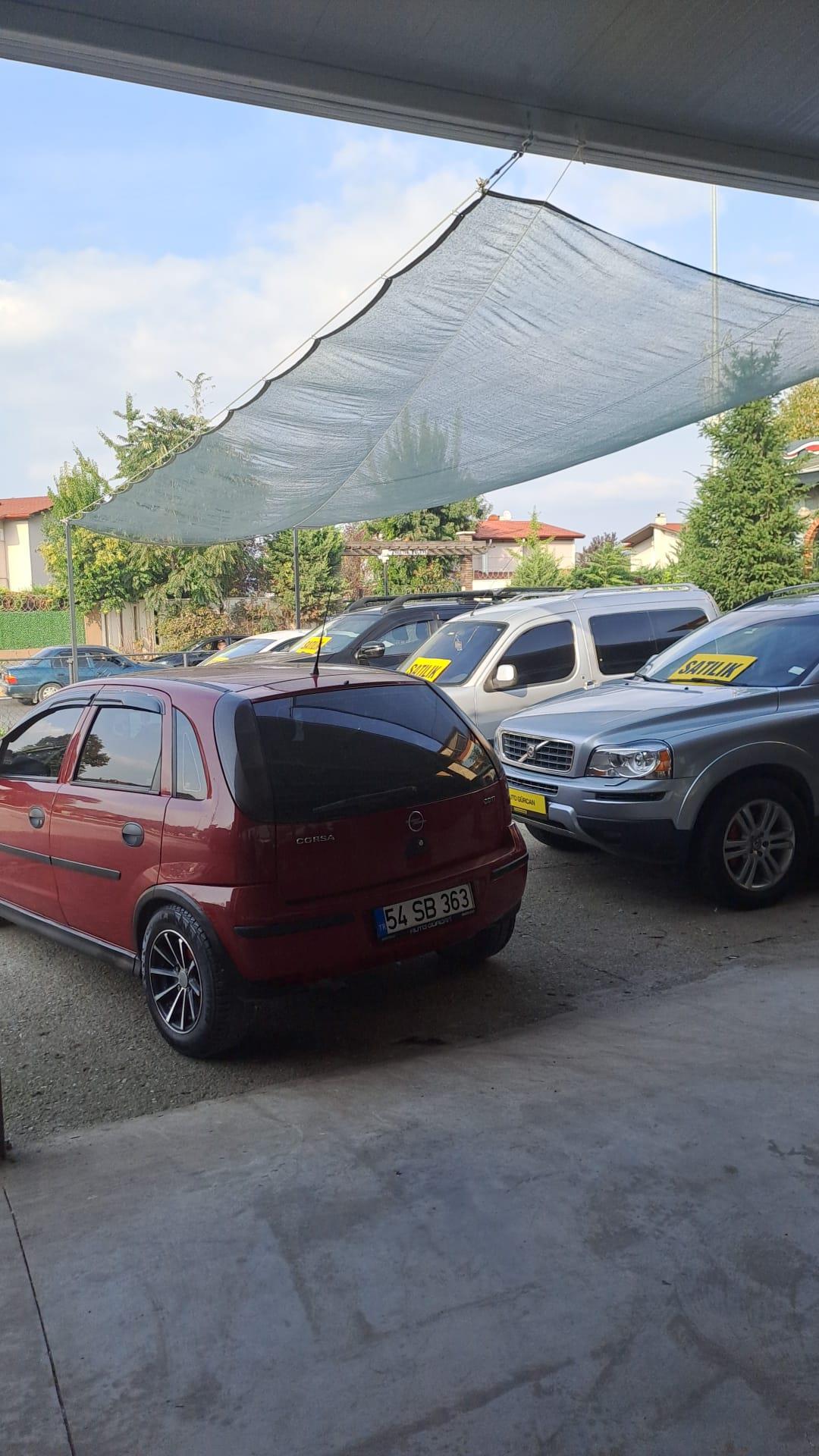 Otopark Gölgelik - Yüzde 55lik - Yeşil - Şeritli Halkalı
