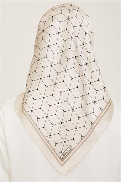Armine 2024 Yaz  Sezonu %100 Twill İpek Eşarp 9166D 01