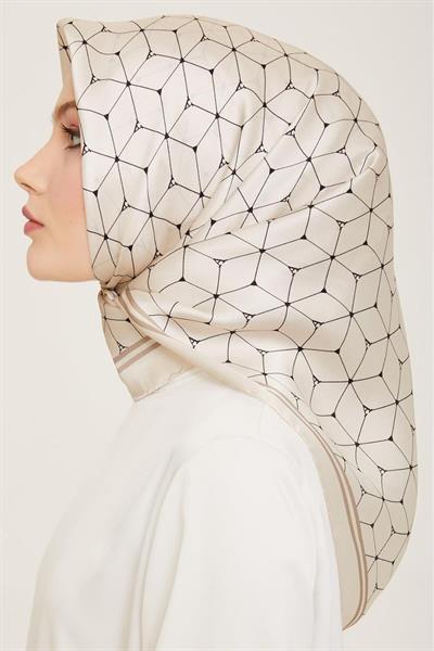 Armine 2024 Yaz  Sezonu %100 Twill İpek Eşarp 9166D 01
