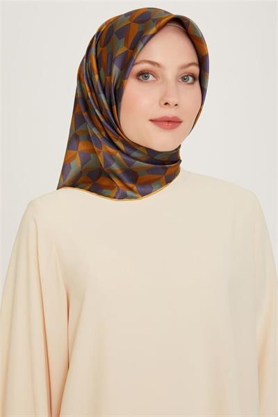 Armine Nostalji %100 Twill İpek Eşarp 9204D 39