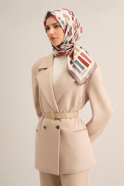 Armine 2025 Yaz Sezonu %100 Sura İpek Eşarp 9341D 04