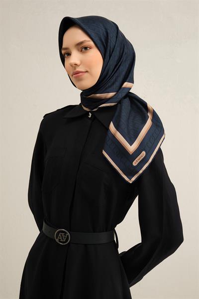 Armine 2025 Yaz Sezonu %100 Twill İpek Eşarp 9301D 52
