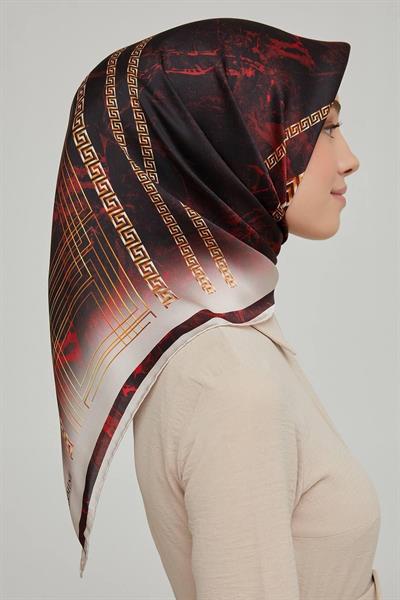 Armine Nostalji Serisi %100 Sura İpek Eşarp 8615D 05