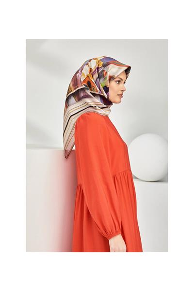 Armine Nostalji Serisi %100 Sura İpek Eşarp 8319D 33