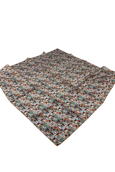 Armine Nostalji Serisi %100 Twill İpek Eşarp 9004D 07