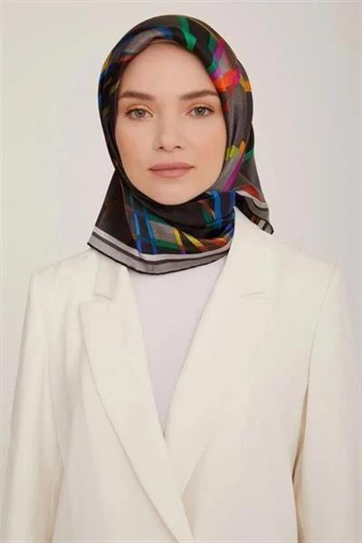 Armine Nostalji Serisi %100 Twill İpek Eşarp 8843D 07